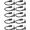 TECKEEN Convertitore connettore ad angolo retto, da 7,4 mm a 4,5 mm, cavo adattatore per HP Blue Tip, 10 pezzi