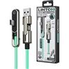 Generisch Caricatore invisibile - Doppio connettore pieghevole laterale di ricarica rapida, 2 in 1, pieghevole, 2 in 1, per viaggi, escursioni, smartphone, tablet