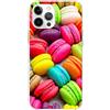 Mixroom - Cover Custodia Back case In TPU Silicone Morbido Per iPhone 14 PRO Max Fantasia Macarones Colorati M582
