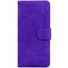 TIANCI Cover per Motorola Moto E6 Play, Portafoglio Case in Pelle PU Skin-Friendly dallo Stile Pulito e Semplice, Protezione Chiusura Magnetica Custodia per Motorola Moto E6 Play cover-Viola