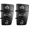 mt key Set di 2 tasti per auto, 3 tasti, compatibili con Audi A1 8X A3 8P 8V A4 B7 A6 C6 TT 8J Q3 8U Q7 4L