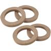 Generic Anelli distanziatori universali in legno for altoparlanti for auto, subwoofer, staffa di supporto adattatore, piastra 2 pezzi, 4 pezzi(4Pcs 5Inch)