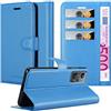 Cadorabo Custodia compatibile con Realme GT 2 / GT Neo 2 in CELESTE BLU - Coperchio protettiva con chiusura magnetica, funzione stand e tasca per le carte