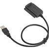 Garsent Cavo Adattatore da USB 2.0 a SATA PATA IDE 2.5 3.5 per unità a Stato Solido, Fino a 480 Mbps Ad Alta velocità, Plug And Play, Compatibile con 2000, Me, XP, Vista, 7, OS X