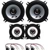 IPNOSIS Kit 4 Casse ALPINE SXE-1325S + SXE-1025S per Toyota Yaris dal 1999 al 2002 con 4 Connettori