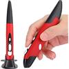 Cuifati Mouse con Penna Tascabile Ottica Wireless, Mouse per Scrittura a Mano Tipo Penna Intelligente USB 2.4G, DPI a 3 Passaggi, Mouse Tipo Mini Penna Ergonomico a 4 Tasti per per(Rosso)