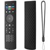 Hesupy Custodia in silicone per telecomando Vizio XRT140, custodia protettiva morbida per Smart TV XRT140, antiscivolo, antiurto, con cordino (nero)