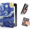 COCFOOKIW Custodia per 6 Pollici Kindle Paperwhite 5a/6a/7a Generazione, Cover Protettiva Alla Moda con Cinturino da Polso e Automatica Veglia/Dormire (Modello EY21 / DP75SDI)