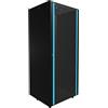 EXTRALINK Armadio di rete da 19 pullici 42 U 800x800 pannelli laterali rimovibili autoassemblati Armadio rack 19 pollici per UPS Switch vetro temperato nero Armadio rack per server