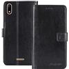 TienJueShi Nero Premium Retro Stand Portafoglio TPU Silicone Telefono Caso per Wiko Y50 5 inch Cover Etui Wallet