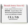 Generico Batteria per cellulare Brondi Amico Vero 4G S572P 2800mAh, ATTENZIONE idonea per il modello Amico Vero 4G prestazioni pari all'originale, prodotto nuovo e garantito.