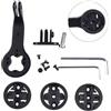 Drhomeam Supporto per staffa per computer da bicicletta per Garmin, supporto per staffa per computer da bicicletta, supporto per manubrio bici in lega di alluminio per TREK Bontrager