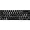 Batianda - Cover per tastiera con personaggi arabi per Apple MacBook Pro 13 15 con Touch Bar 2018 2017 e 2016, in silicone, impermeabile, modello A1706 / A1707 A1990 (nero)
