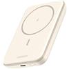 UGREEN Nexode Power Bank Magnetico 5000mAh, Caricatore Portatile PD 15W con Cavo USB C, Batteria Esterna Wireless Compatibile con iPhone 17 Pro Max Air/16/15/14/13/12/Mini Plus Pro Max(Bianco)