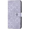 VQWQ Custodia per Oppo A57S 4G, Flip Cover a Portafoglio in Pelle PU Fiore 3D Slot per Schede Libro Cavalletto Supporto Wallet Case Cordino Chiusura Magnetica per Donna Maschio -[XC]-Purple