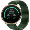 GIOPUEY Cinturini Compatibile con Polar Ignite 2, Nylon Traspirante Sport Loop Cinturino in Morbido Nylon Intrecciato Strap Band - Darkgreen