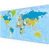 LL-COEUR Grande Mousepad Tappetino per Mouse da Gioco Mappa 1000x600x3mm Tappetino da Scrivania Esteso XXL Speed Gaming L