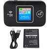 Dpofirs Router WiFi Mobile 4G LTE con Slot per Scheda SIM per Viaggi, Dispositivo Hotspot Router WiFi Portatile Sbloccato da 300 Mbps per Viaggi, Hotspot Mobile Hotspot WiFi, Fino a 10