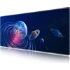 LL-COEUR Grande Tappetino per Mouse da Gioco Nero 90x40x0,3cm, Tappetino da Scrivania Esteso XXL Speed Gaming Mousepad (900x400x3mm, Stile 7)