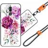 JEZSTHAI Cover Compatibile con Huawei Mate 10 Lite Custodia in Silicone TPU Morbido con Cordino/Laccio Tracolla Cellulare,Antiurto AntiGraffio Protettiva Bumper Case con Disegno Motivi,Cover*A02