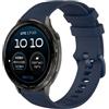 GIOPUEY Cinturini Compatibile con Garmin D2 Air X15, Morbido Silicone Cinturino [Resistente all'Usura] [Traspirante] - Dark Blue