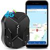 Winnes 4G LET GPS Tracker Localizzatore GPS Auto Tracking in Tempo Reale Tracciatore di Posizione,Geo-Fence Alarm App Gratuita Antifurto per Auto Moto Camion con Forte Magnete (TK905-5000mah)