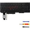 LIAN MO Tastiera di ricambio retroilluminata compatibile con Lenovo ThinkPad R15 E15 Gen2 Gen3 Gen4 (UK)