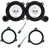 Superauto hi-fi Kit 4 Casse SXE 1350S Per Renault Clio Con Adattatori E Supporti Altoparlanti Alpine Predisposizione Posteriore Con Tweteer Separati