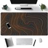 Mechanical Cattle Tappetino da scrivania nero grande tappetino per mouse da gioco minimalista arancione topografico tappetino da scrivania esteso XL tappetino per mouse 80 x 39,9 cm, con tappetino antiscivolo per