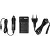 vhbw caricatore compatibile con Acer CP8531, CR-8530 camera camcorder - Stazione di carica + cavo auto, spia di carica, 4,2 V
