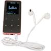 Bewinner Lettore MP3 da 8 GB, Lettore Musicale Digitale Bluetooth Portatile, Registrazione, Giochi, Libri Elettrici, Musica, Lettore MP4 Portatile con Dizionario di Traduzione, Supporta (Rosa)
