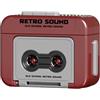 Generico Portachiavi mini registratore, portachiavi portatile con lettore di cassette retrò, portachiavis con registratore retrò portatile con funzione di riproduzione musicale, ornamento per zaini, borse