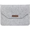 Lykoko Borsa in feltro per computer portatile, custodia per tablet, custodia protettiva ultra sottile per lavoro, compatibile con Apple MacBook, Dell, HP, Microsoft Notebook (grigio chiaro, 13)