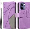 Klapber Custodia per Vivo Y21 5G Custodia in Pelle Cover Case Portafoglio con Slot per Schede e Chiusura Magnetica in Silicone Cover per Vivo Y21 5G, Viola