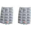 Audiosystem Set da 2 Tastiera Tasti Keypad per Nokia 1100 Tastiera con caratteri Arabi Cover Guscio Ricambio Sostituzione Bianco