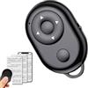 Tuxuseo Gira Pagine - Dispositivo di Scorrimento Smartphone,Pulsante Mini Wireless per Ebook Lettura e Scorrimento