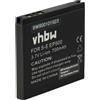 vhbw 1x batteria sostituisce Sony-Ericsson EP500 per smartphone cellulare (700mAh, 3,7V, Li-Ion)