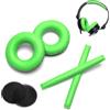 Voarmaks Kit di cuscinetti per cuffie in schiuma color arcobaleno compatibili con cuffie Sennheiser HD25 HD250BT HD25-ll HD25S Il HMD25 (set verde)