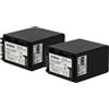 EXTENSILO 2x batteria compatibile con Sony FDR-AX53E, FDR-AX700E, FDR-AX700, FDR-AX60, FDR-AXP33, FDR-AX53 fotocamera (3300mAh, 7,4V, Li-Ion)