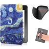 COCFOOKIW Custodia per 6 Pollici Kindle 11a Generazione (Versione 2022), Pelle morbida TPU Cover Protettiva Alla Moda con Cinturino da Polso e Automatica Veglia/Dormire (Modello C2V2L3)