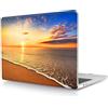 HLAAJJX Custodia per Macbook Air 13 pollici 2017 2016 2015 2014 2013 2012 2011 2010 Pubblicazione Modello A1466 A1369, Copertina Rigida in Plastica Protettiva, spiaggia