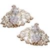 Generico Clip Per Auricolari Con Cristalli - Decorazione Per Cuffie A Clip Con Cristalli Strass A Forma Di Fiocco | Gioielli per Auricolari Aperti per Viaggi, Amici, Figlie e Casa