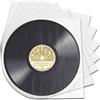 Generic 50 custodie protettive per dischi in vinile antistatico da 30,5 cm, sacchetti interni in plastica trasparente