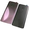 Generic SHOWGOOD - Cover posteriore in vetro per Oneplus 6T One Plus, per riparare la batteria del telefono + colla con logo dell'obiettivo della fotocamera (nero lucido)