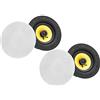 Pronomic Set 2 CLS-540 WH Altoparlanti da Incasso High-End in Tessuto, 2 Vie, Woofer 5,25, Tweeter 0,75, 40/160W RMS/Peak, Equalizer, Crossover, bianco.