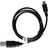 vhbw cavo di ricarica USB compatibile con Garmin Zumo 340, 340LM, 390, 390LM, 660, 660LM, Forerunner 205 - Cavo USB, 100 cm nero