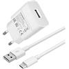 StarBerry / Huawei Huawei HW-059200EHQ + cavo dati in bianco per P9 Plus USB tipo C, alimentatore di rete 2A Ampere 2000 mAh, cavo di ricarica di tipo C, confezionato con panno per la pulizia dello schermo incluso