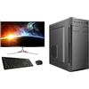 ROMAGNA COMPUTER PC fisso Computer - Intel Core I7-11700 - Ram 16 GB DDR4 - M2 NVME 500 GB - Scheda Video UHD 750 4K - WiFi Interno - Windows 10 Pro - Monitor 24 - Kit mouse e tastiera con filo