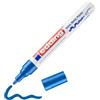 Edding 750 Marcatore a Vernice Lucida, Blu, 1 Pennarello, Punta Rotonda 2-4 Mm, Pennarello Indelebile per Vetro, Pietra, Legno, Plastica, Carta, Impermeabile, Alta Copertura