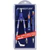 Staedtler Mars 552 01 PR1 Promo Set con Compasso a regolazione rapida, Portamina a scatto e Mina per Portamine a Scatto